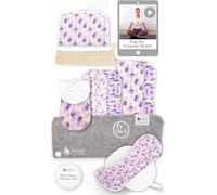 Serviettes lavables pour fuites urinaires avec imprimé antidérapant (L+XL, x6); protection réutilisable pour l'incontinence en viscose bio, lavable à haute T°; absorption rapide & contrôle des odeurs