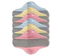 Serviettes menstruelles réutilisables, lavables et respirantes, étanches, 19,5 x 23 cm, 6 serviettes hygiéniques réutilisables pour la récupération urinaire post-partum des personnes âgées, V