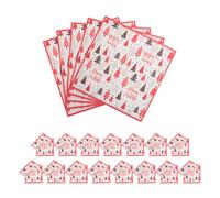 Serviettes Papier de Noël Ambiance Noël 100pcs Carré Papier | Imprimées Style Italien, 2 Couches Absorbantes, sans Peluches, pour Traiteurs, Organisateurs et Tables Festives