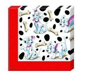 Serviettes Papier Disney 101 Dalmatiens 33 cm x 33 cm