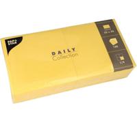 Serviettes PAPSTAR 320 x 320 mm 3 plis jaune 150 pièces