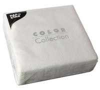 Serviettes PAPSTAR 330 x 330 mm 1 épaisseur blanc 100 pièces