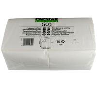 Serviettes PAPSTAR 330 x 330 mm 1 épaisseur blanc 500 pièces