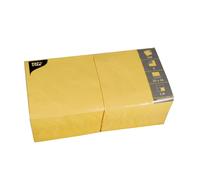 Serviettes PAPSTAR, 330 x 330 mm, 3 plis, jaune