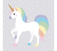 Serviettes PAPSTAR "Licorne" 330 x 330 mm avec motif licorne 20 pièces