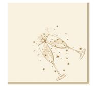 Serviettes Papstar Or Festivité