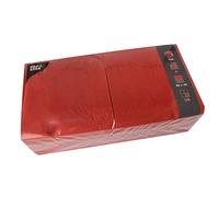 Serviettes Papstar Rouges 40 X 40CM 250 Pièces