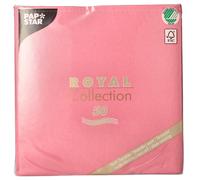 Papstar Serviettes en papier Royal Collection 1/4 40 x 40 cm 50 pièces Rose