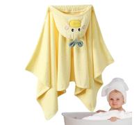 Serviettes pour avec Capuche | Canard pour avec Capuche | Grande Serviette de Douche absorbante pour Piscine, Plage, Poncho à Capuche pour Filles, garçons, Tout-Petits, de 0 à