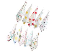 Serviettes Pour Bébé Lot De 10 Cotons Démaquillants Motifs Faciles À Appliquer Pour Nouveau-né Garçon Fille