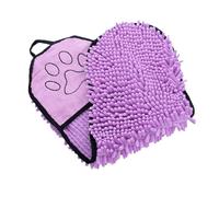 Serviettes pour chien pour sécher les chiens Serviette de bain en microfibre avec brosse en silicone pour animaux de compagnie Serviette pour animaux de compagnie Serviette en microfibre Urd913 (PP1,