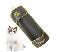 Serviettes pour chiens | Serviette ultra absorbante avec poches pour mains d'animaux de compagnie | Accessoires de bain pour animaux de compagnie Petites moyennes grandes races chiots chats | Séchage