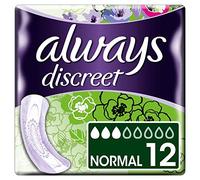 Serviettes Pour Fuites Urinaires Always Discreet Normal x12, Une Protection Optimale Que Vous Sentez À Peine
