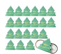 Serviettes pour invités de Noël - Papier à la main motif sapin de Noël -