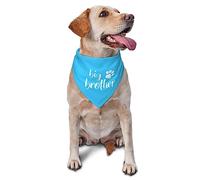 Serviettes Triangle pour Animaux 30X70Cm Annonce De Révélation du Sexe De Big Brother (Bleu) Chiens Bandana Foulards Doux Et Confortable Bandana Chien Chats pour Animal De Compagnie