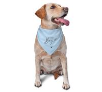 Serviettes Triangle pour Animaux 30X70Cm C'est Un Garçon ! C'est Une Fille ! Révélation du Sexe (Bleu) Bavoir Bandana Triangulaire Chiens Lavable Bandana Chien Chats pour Animal De Compagnie