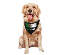 Serviettes Triangle pour Animaux 30X70Cm Drapeaux Algériens Vintage Triangle Élégantes De Chien Polyester Bandana Chien Chats pour Animal De Compagnie Petite, Moyenne Et Grande Taille