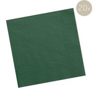 Serviettes trois plis vert bouteille, 33cm, 20pcs.