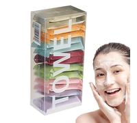 Serviettes visage compressées | 14 serviettes de monnaie compressées pour nettoyage du visage | Lingettes faciales réutilisables portables à haute absorption, lingette pour un usage quotidien