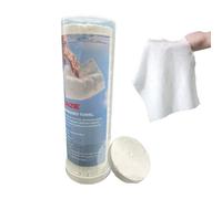 Serviettes Visage Compressées - 20 Lingettes de Toilette Portables | Serviettes Compressées pour le Visage 28x24 cm - Pour Nettoyage Peau, Mains, Maquillage, Salle Bain, Toilettes, Hôtel, Camp
