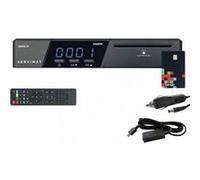 SERVIMAT Récepteur satellite HD + Carte TNTSAT V6 + Câble 12V + Déport IR