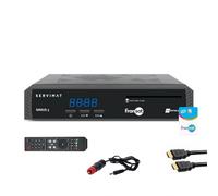 pack récepteur tv satellite hd carte fransat pc6 câble hdmi câble 12v