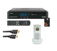 pack vega 3 decodeur satellite full hd carte d'tntsat v6 câble hdmi lnb sin