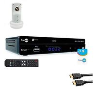 Servimat Récepteur TV Satellite HD + Carte Fransat PC6 + Câble HDMI + LNB Single
