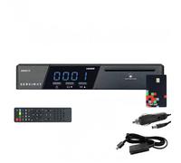 Récepteur tv satellite hd + carte tntsat v6 + câble 12v + déport ir 1. 80m