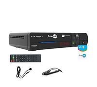 SERVIMAT Viaggio Décodeur Satellite HD + Carte FRANSAT à Vie + Déport IR + Cable 12V