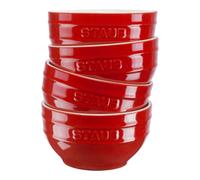 serving Bols de cuisine en céramique rouge 0,4 L 4 pieces