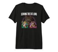 Serving The Cat Lord Funny Feline Royal Master Design T-Shirt Haut de Gamme
