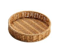 Serving Tray Imitation Fruit Plate Woven Versatile Serving Basket Basket for Storing Bread Snacks Fruits and Household Items Multi S