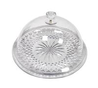 Serving Tray Supermarket Tasting Tray Clear Cake with Lid for Dining Rooms Parties Festivals and Weddings Without Stand