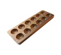 Serving Tray Wooden Egg Holder Fridge Dispenser 12 s Refrigerator Shelf Versatile Display Egg Storage Tray for Housewarming Home