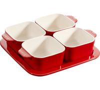 Servir 4 pcs Bols POUR Trempettes Et Snacks En Céramique Sur Un Support