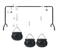 Servir bols Witch Cauldron - Mini ragoût de fer, bol de décoration fantaisie pour Halloween | Conteneur de bonbons en kittel -style pour maison de cuisine célébrateur table