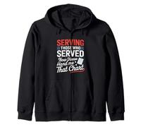 Servir ceux qui ont servi maintenant Hand Me That Chart VA Nurse Sweat à Capuche