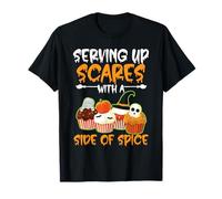 Servir Les peurs avec Un côté de Spice Chef Halloween T-Shirt