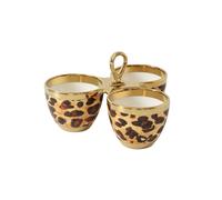 Serviteur 3 sections - 22,2x22,2x8,3cm - ANIMAL PRINT Pampa Bay