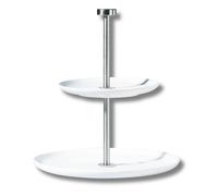 serviteur à 2 étages d. 21 cm, 26,5 cm, h. 23,5 cm