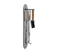 Serviteur de cheminée 5 pcs. Ashi mural LxWxH 20x19x86cm