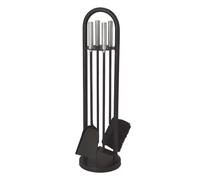 Serviteur de cheminée Lienbacher epoxy noir, 4 accessoires Griffe Holz schwarz