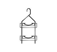 Serviteur de Douche 2 Paniers Filaire 57cm Noir