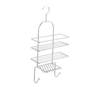 Wenko - Serviteur de douche 3 tablettes et 2 crochets en métal - Argent Argent G