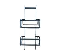 Serviteur de douche Noir 25x16x62 cm