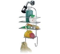 Rayen Étagère de douche 2226 – Acier chromé gris 25,5 x 10 x 57 cm
