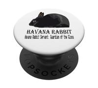 Serviteur Lapin Havane Gardien du Gloss PopSockets PopGrip Adhésif