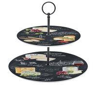 SERVITEUR MUET WORLD OF CHEESE 2 PLATEAUX 21 5 ET 27 5 CM - EASYLIFE