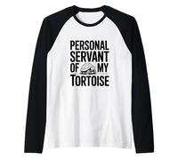 Serviteur Personnel de My Tortoise Humorous Pet Lover Manche Raglan